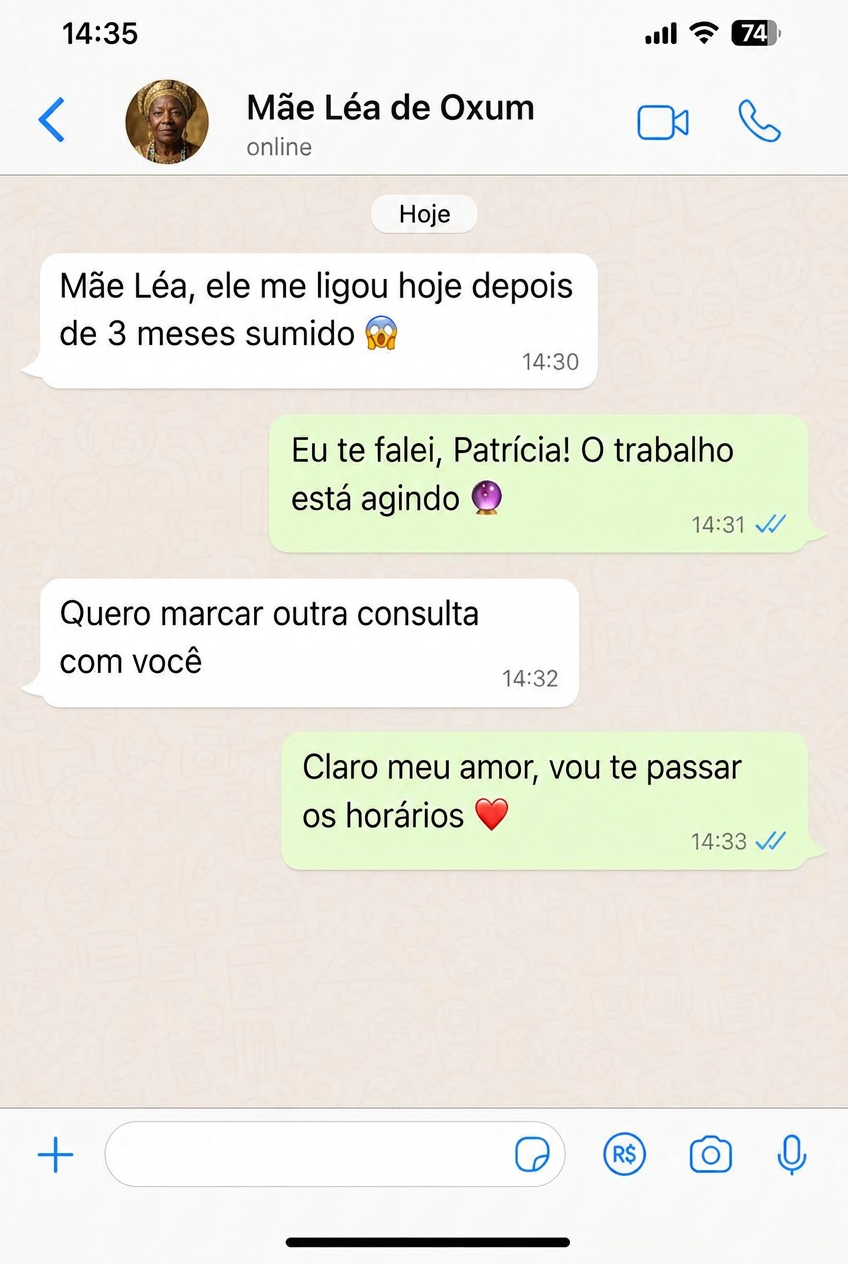 Conversa de WhatsApp com Aila