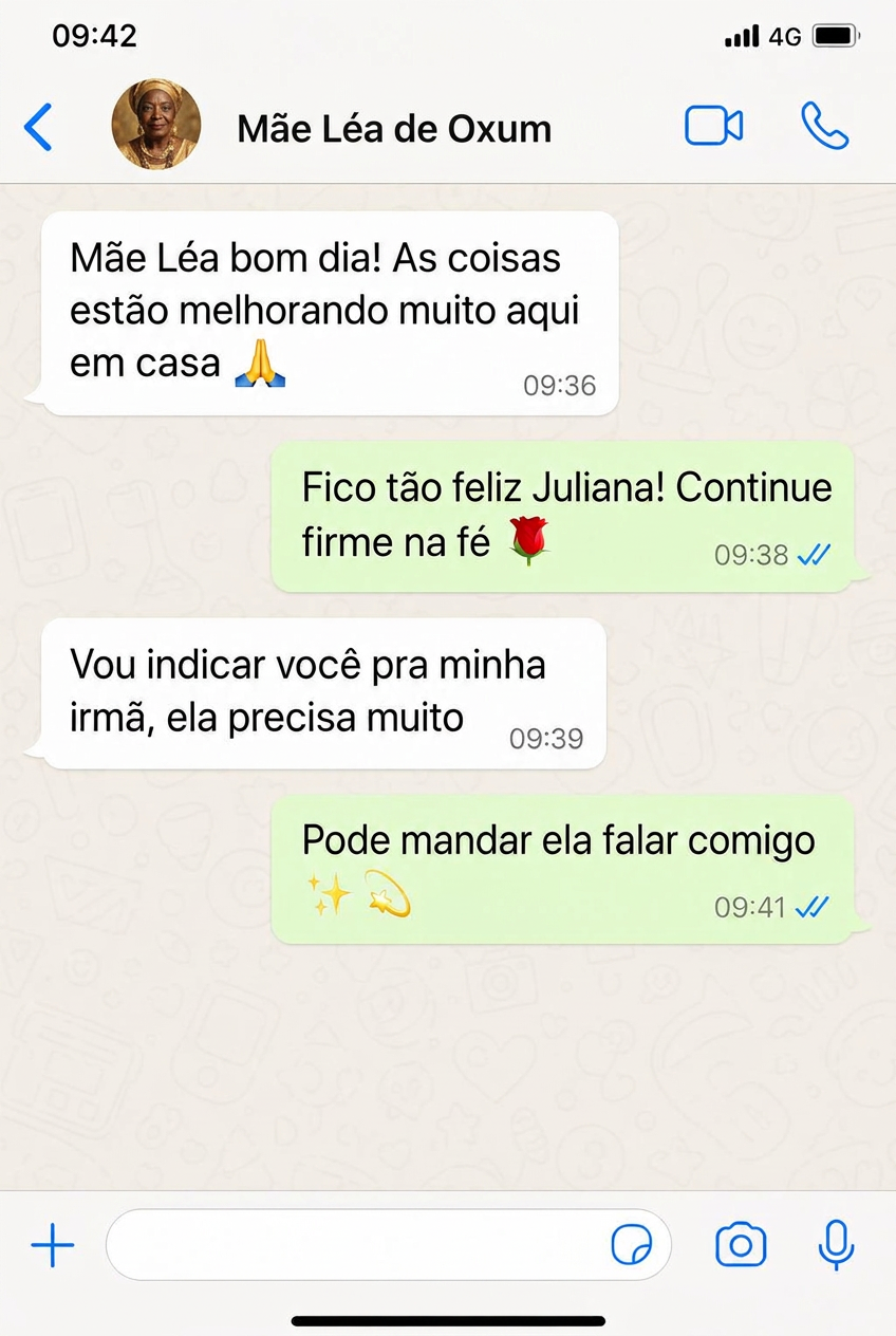 Conversa de WhatsApp com Paula